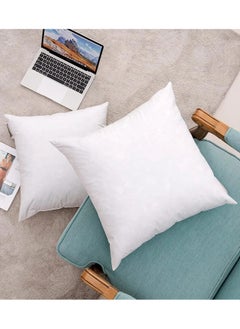 F.A.M.S Sofa Cushion 30 X 50 Cm White Pack of 4 Soft Brushed Microfiber Throw Pillow Insert Comfortable Plush Comfort and Perfect Support- Pillows for Sofa, Bed and Couch  - Image 2