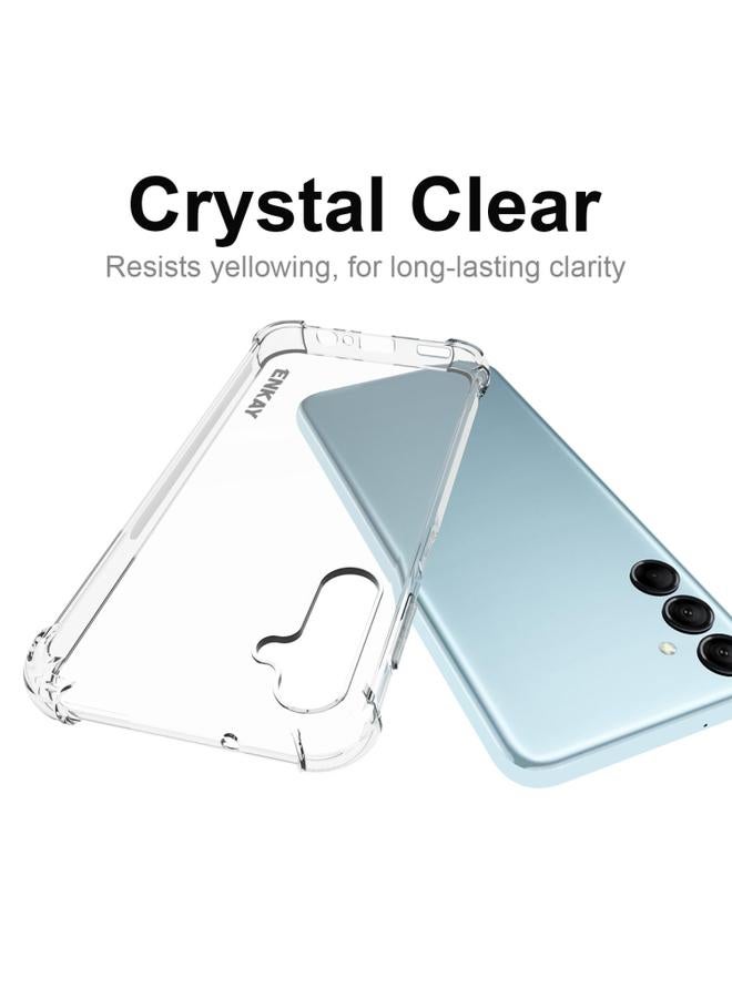 جرين تايجر حافظة هاتف Smausng Galaxy M14 ENKAY شفافة من مادة TPU مقاومة للصدمات مع طبقة زجاجية - Image 5