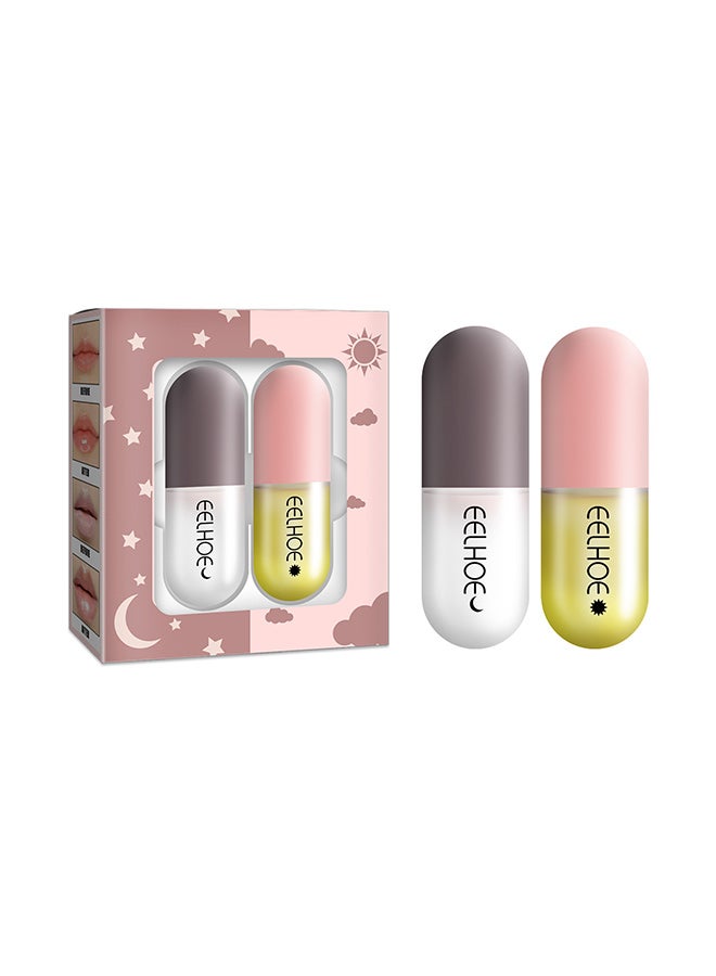 EELHOE Lip Plumper, Natural Lip Plumper and Lip Care Serum, Lip Enhancer, Lip Mask, Beautifully Plump, Moisturize and Reduce Fine Lines 31g (Day and Night) - Image 1