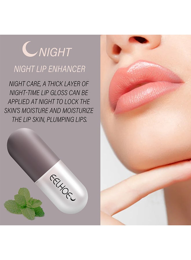 EELHOE Lip Plumper, Natural Lip Plumper and Lip Care Serum, Lip Enhancer, Lip Mask, Beautifully Plump, Moisturize and Reduce Fine Lines 31g (Day and Night) - Image 3