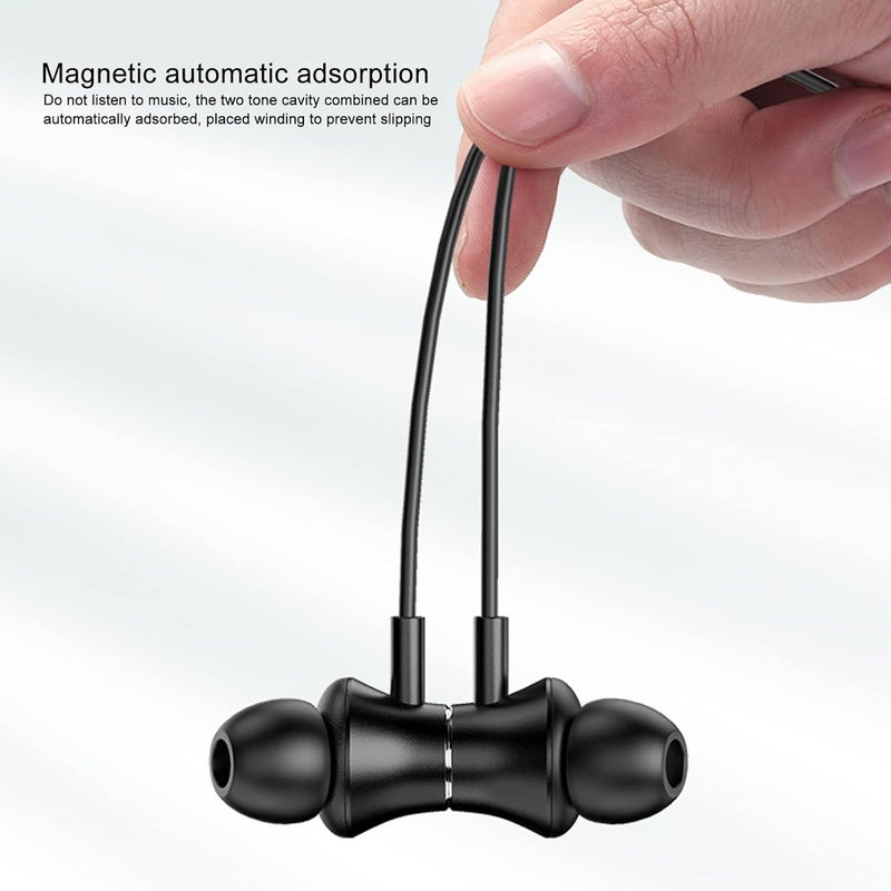 LICAEVEY Bluetooth Neckband Headphones, 100 Hours Runtime Multifunction IPX5 Waterproof Noise Canceling HiFi Stereo Deep Bass Bluetooth Earphones for Sports Running - Image 3