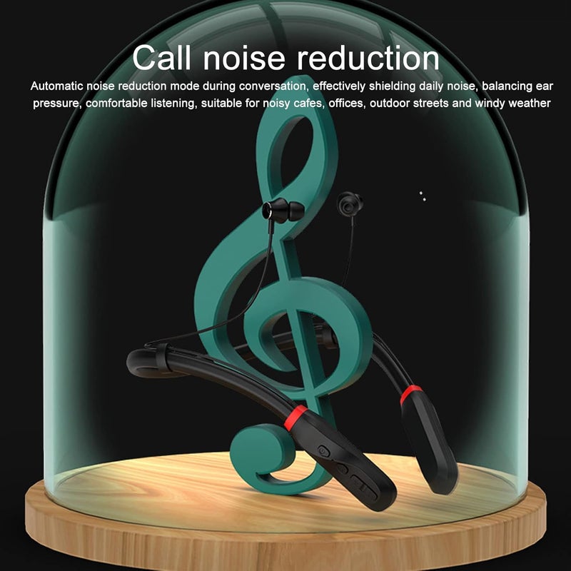 LICAEVEY Bluetooth Neckband Headphones, 100 Hours Runtime Multifunction IPX5 Waterproof Noise Canceling HiFi Stereo Deep Bass Bluetooth Earphones for Sports Running - Image 4
