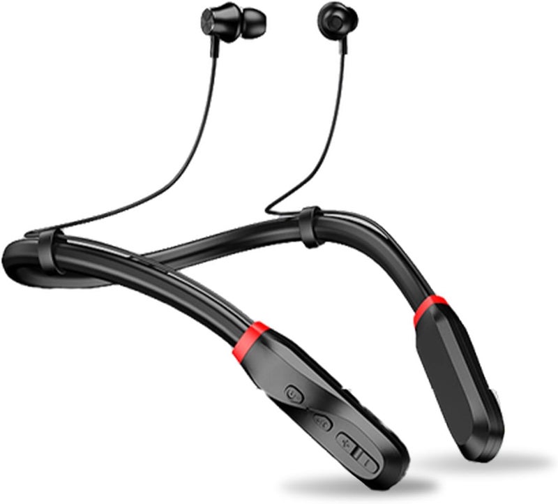 LICAEVEY Bluetooth Neckband Headphones, 100 Hours Runtime Multifunction IPX5 Waterproof Noise Canceling HiFi Stereo Deep Bass Bluetooth Earphones for Sports Running - Image 1