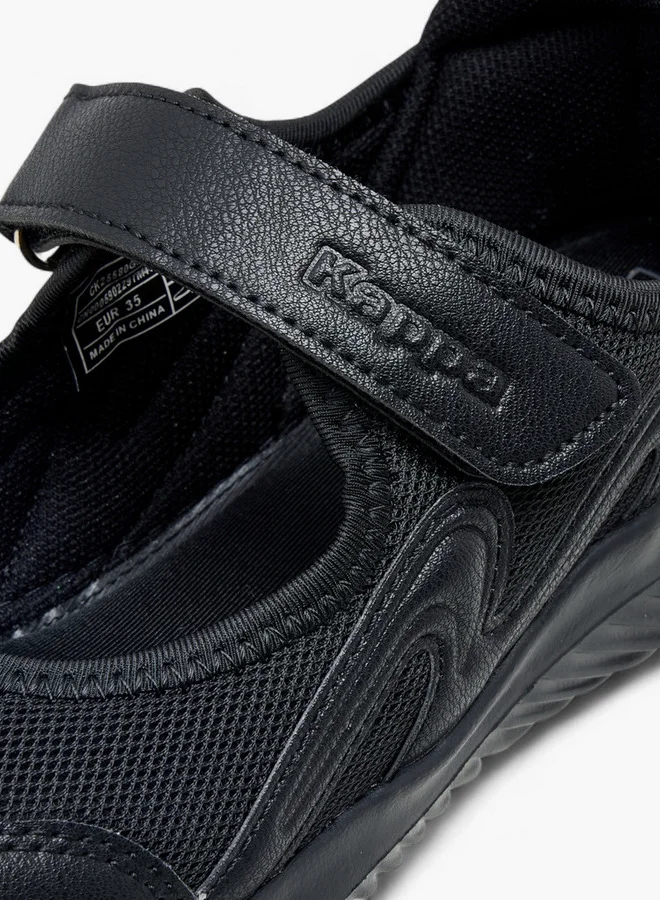 Kappa Girls' Textured School Shoes with Hook and Loop Closure