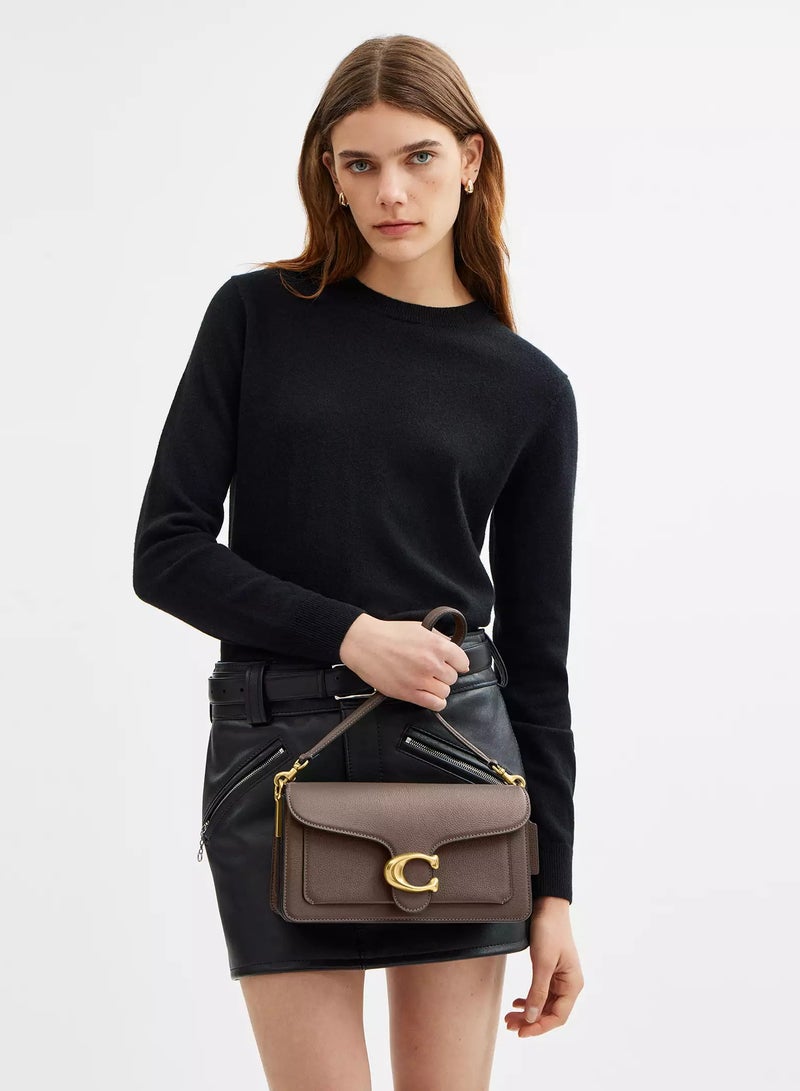 حقيبة كتف تابي من كوتش مقاس 26، حقيبة كتف نسائية، حقيبة توت نسائية، حقيبة يد نسائية، حقيبة كروس نسائية، محفظة نسائية، حقيبة سفر نسائية، لون حجري داكن - 26 سم