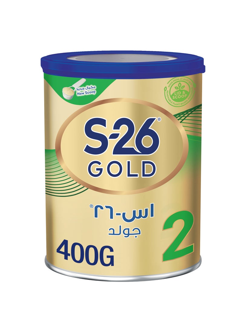 S.26 حليب بودرة جولد المرحلة الثانية للأطفال من 6 إلى 12 شهر 400جم  - Image 1