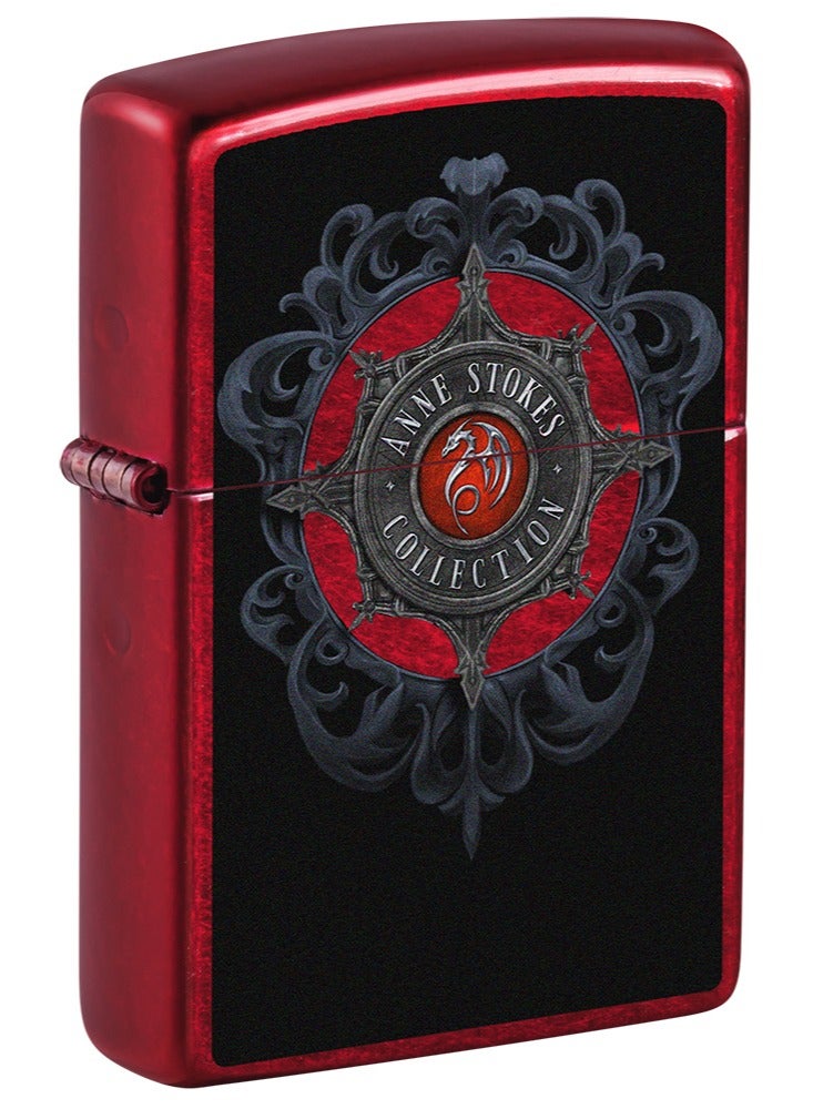Zippo Ci017425 21063 Anne Stokes Collection Candy Apple Red Windproof Lighter - Image 1