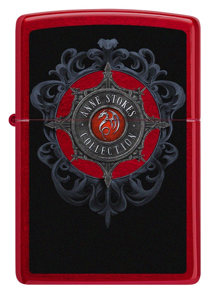Zippo Ci017425 21063 Anne Stokes Collection Candy Apple Red Windproof Lighter - Image 2
