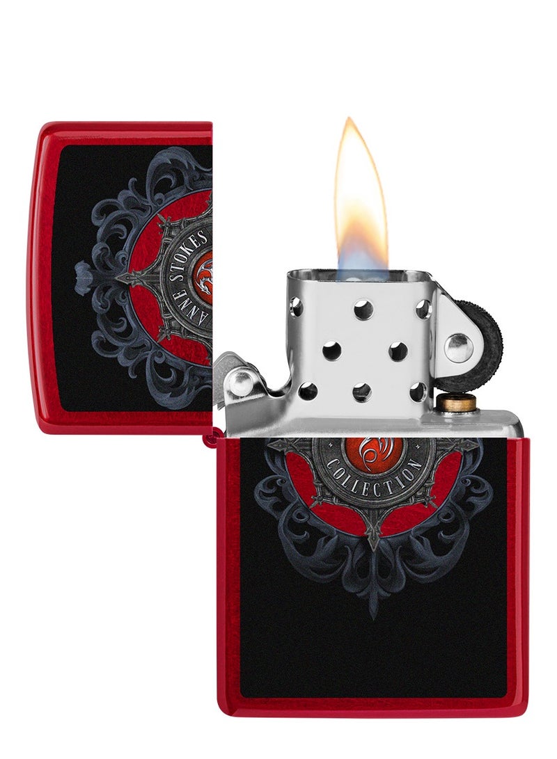 Zippo Ci017425 21063 Anne Stokes Collection Candy Apple Red Windproof Lighter - Image 3