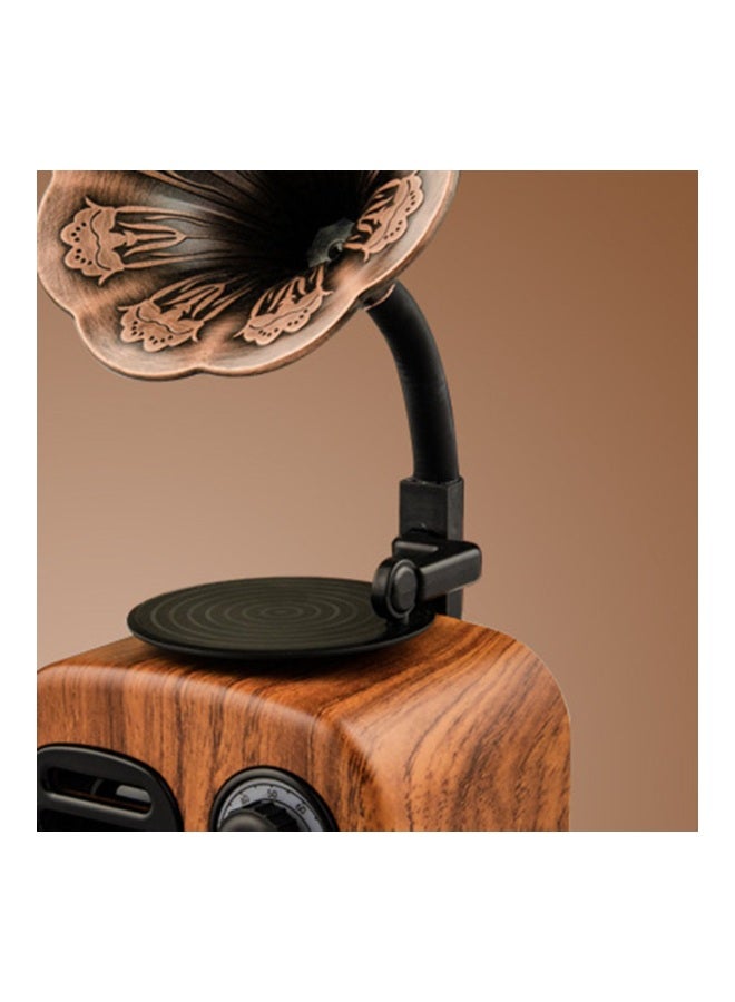Retro Design Bluetooth Speaker Brown/Black - Image 4