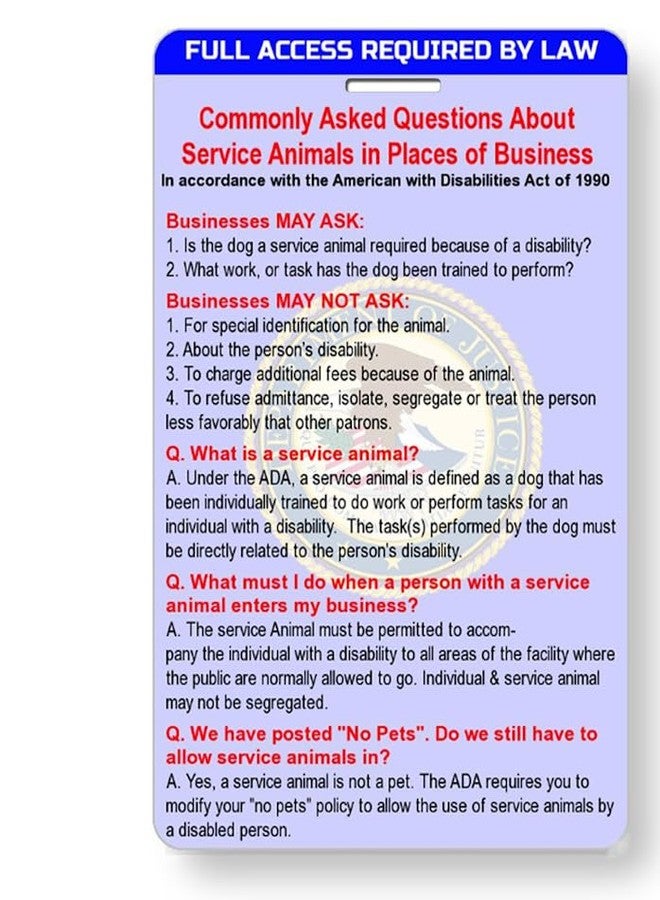 Just 4 Paws بطاقة تعريف كلب الخدمة من Just 4 Paws | تتضمن التسجيل في سجل كلاب الخدمة الأمريكية - Image 4