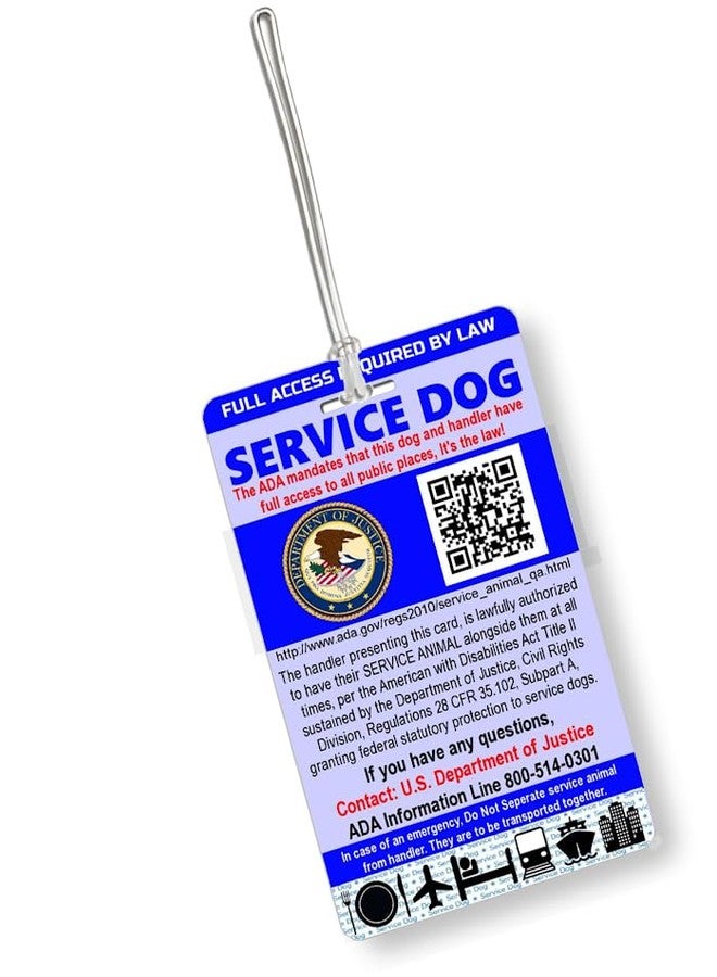 Just 4 Paws بطاقة تعريف كلب الخدمة من Just 4 Paws | تتضمن التسجيل في سجل كلاب الخدمة الأمريكية - Image 3
