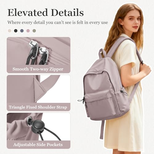 WEPOET High School Bags Casual Daypack For Men Women Lightweight College Bookbag Waterproof Purple School Backpacks For Girls Boys Travel Laptop bag - Image 5