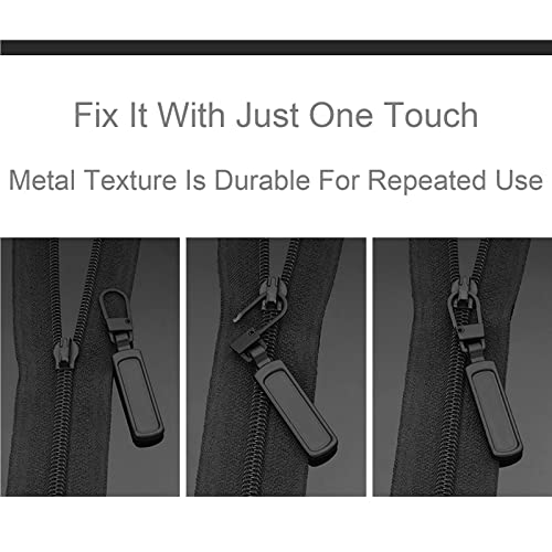 Mizeer Zipper Pull Replacement for Small Holes Zipper, Detachable Zipper Tab Repair for Clothing Jackets Boots - Image 2