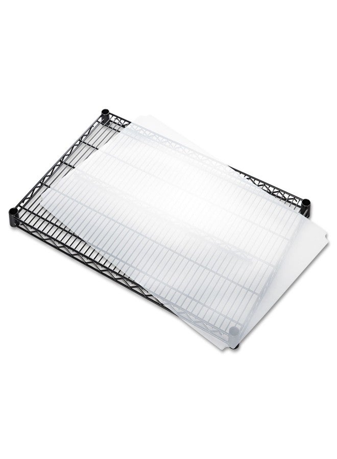 Alera SW59SL3624 Shelf Liners for Wire Shelving, Clear Plastic, 36w X 24d, 4/Pack - Image 3