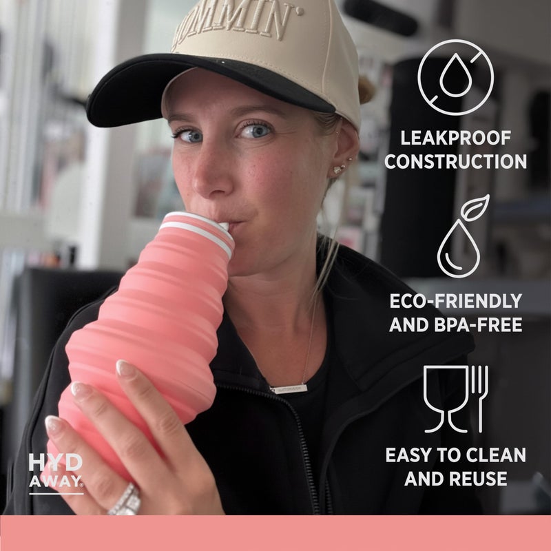 HYDAWAY 25oz Collapsible Water Bottle - BPA-Free, Leakproof, Lightweight, and Space-Saving - Perfect for Hiking, Travel, and All-Day Hydration - Image 3