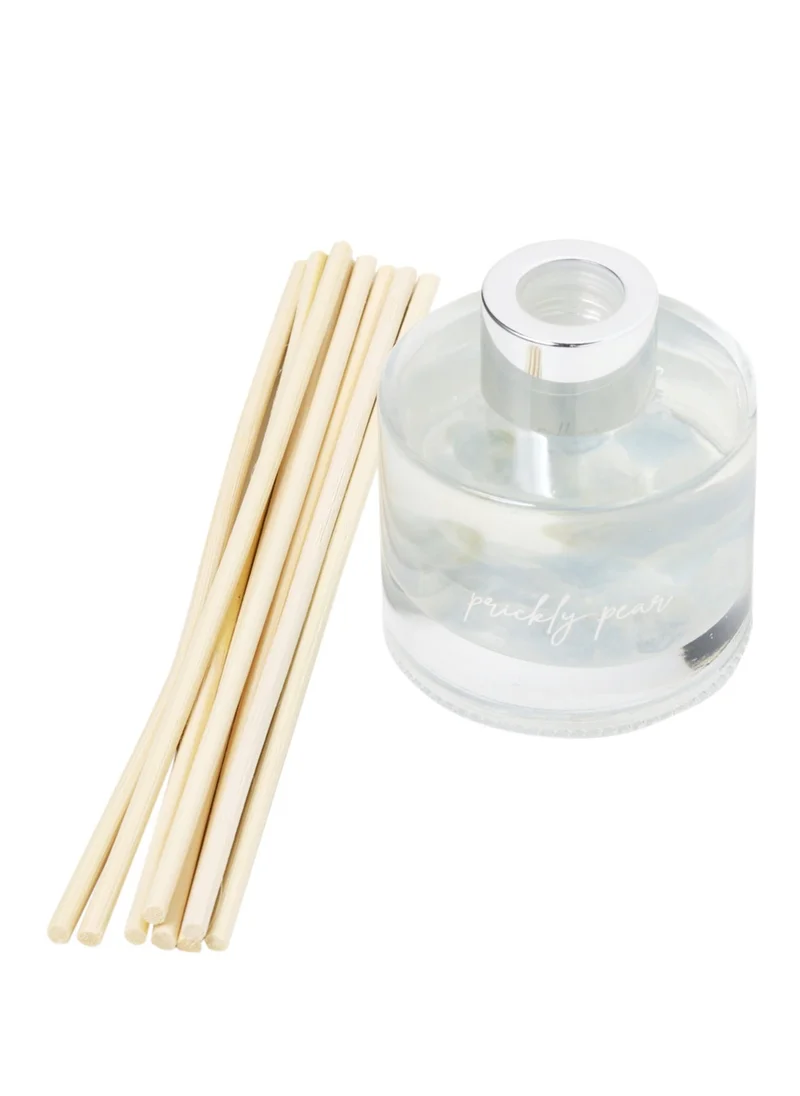 Prickly Pear 100ml Celestite Crystal Infused Reed Diffuser With Basil & Lime Scent