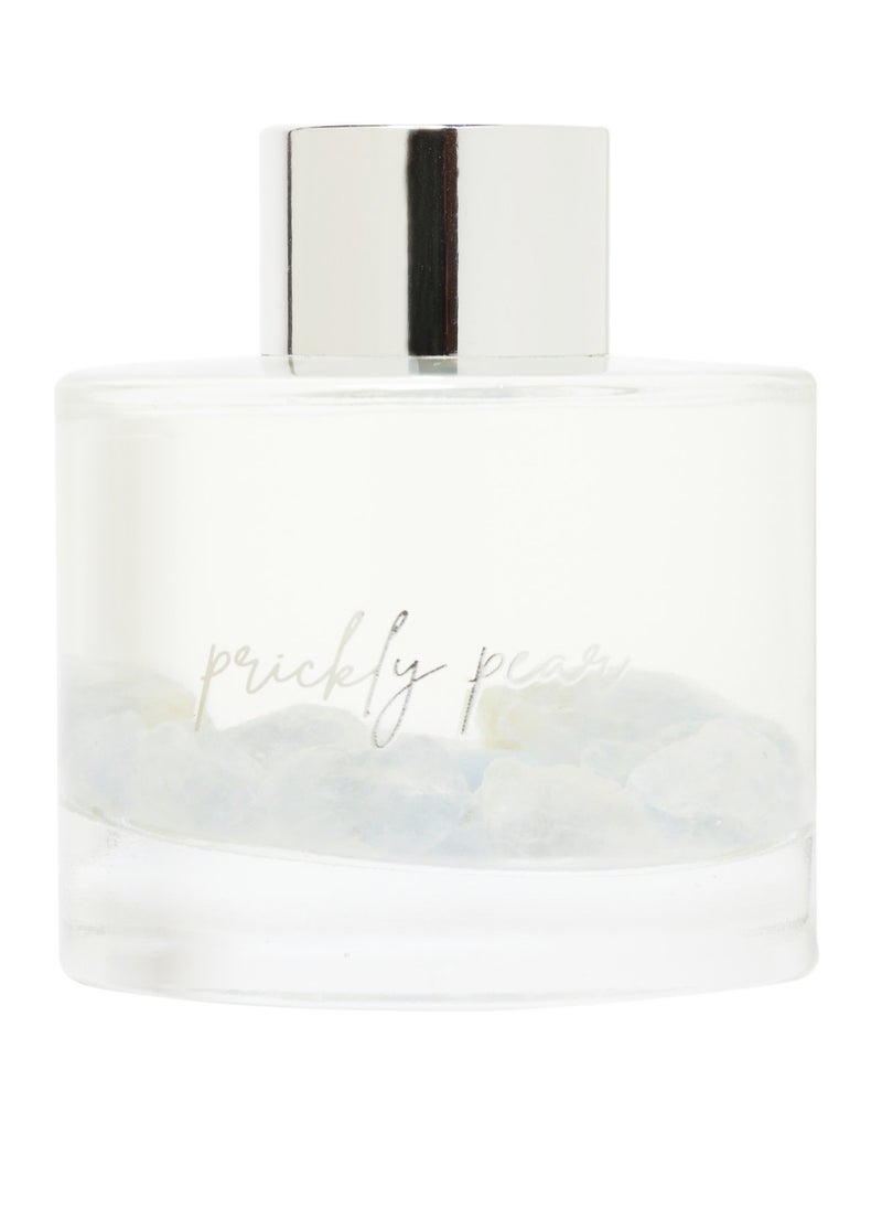 Prickly Pear - 100ml Celestite Crystal Infused Reed Diffuser With Basil & Lime Scent - Image 1
