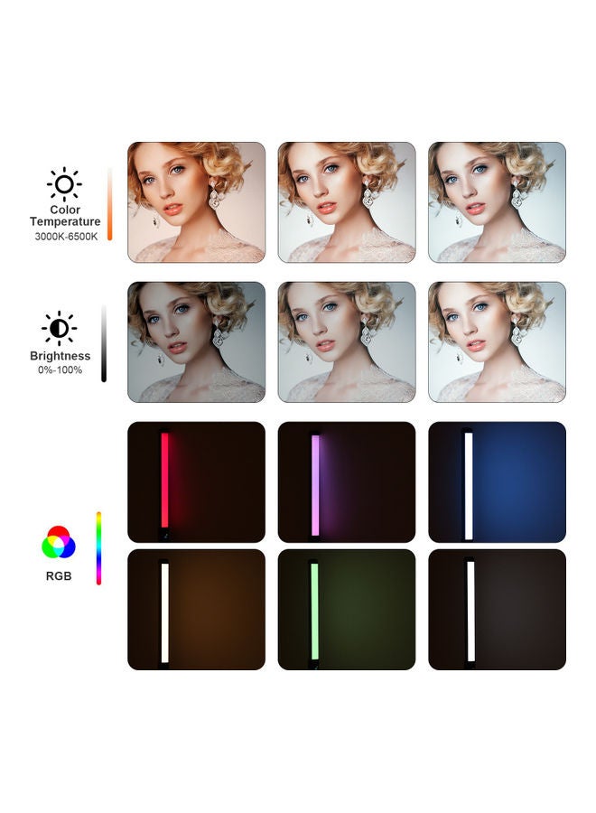إسكدنيا عصا تصوير محمولة باليد بإضاءة LED متعددة الألوان RGB متعدد الألوان - Image 2