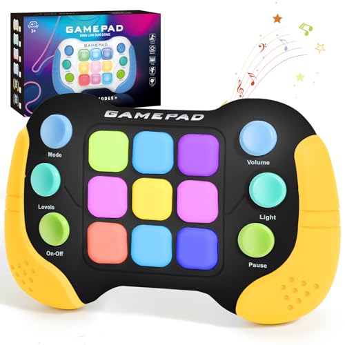 AOTIBO Fast Push Fidget Toys Handle Flashing Handheld Game for Kids Teens Adults Electronic Brain Memory Game Quick Push Buttons Gamepad Xmas Birthday Gifts STEM Toys for Boys Girls - Image 1