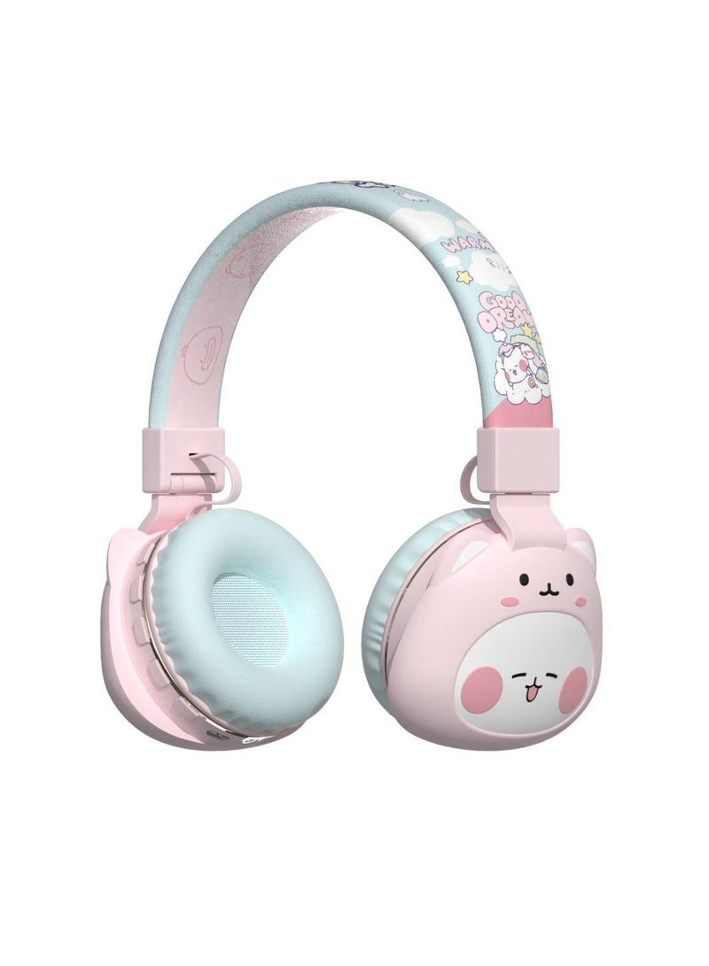 عام سماعة أطفال بلوتوث كرتونية لطيفة - سماعة موسيقى لاسلكية، 85 ديسيبل آمنة، سماعة طلابية مقاومة للسقوط - Image 1