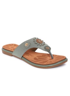 ORTHO JOY Extra-Soft Doctor Slippers for women Green color