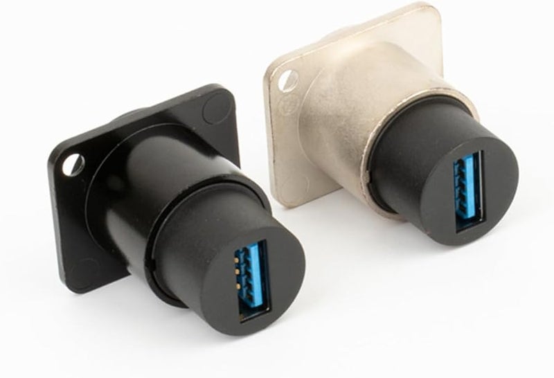 Mikikit 2 Pack USB Female to Female Panel Mount Adapter for Home Audio Video and Engineering - Image 3