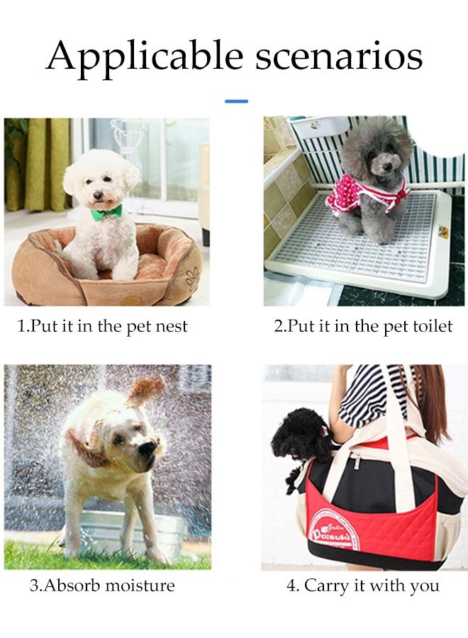 DUNISO 40 قطعة وسادات تدريب الحيوانات الأليفة أكثر سمكًا تدريب الحيوانات الأليفة امتصاص فائق كربون نشط التحكم في الروائح وسادات تدريب الجراء متعددة الطبقات مقاومة للتسرب قابلة للتخلص منها حفاضات للكلاب للجرو والقطط والأرانب سجادة تواليت للكلاب سريعة الجفاف - Image 5