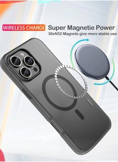 Mida Magnetic Case for iPhone 16 Pro Max by Mida, compatible with MagSafe, shockproof protective case, transparent phone case with strong magnet, slim case for Apple iPhone 16 Pro Max  - Image 2