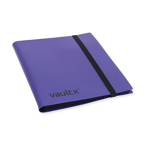 Vault X 9 Pocket Standard Strap Binder, Holds 360 Trading Cards in 20 Side-Loading Pages (Purple) - Image 2