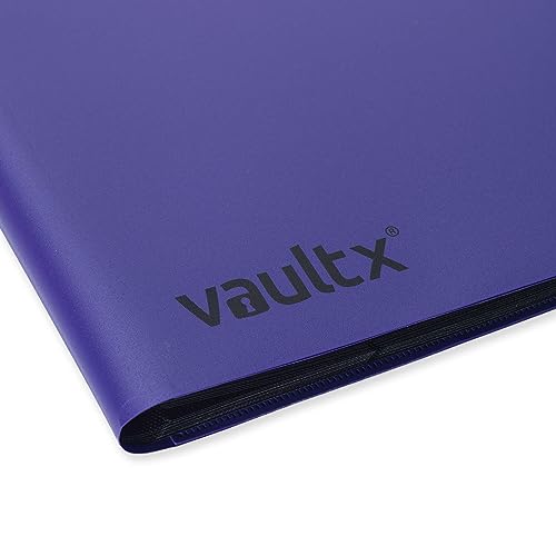 Vault X 9 Pocket Standard Strap Binder, Holds 360 Trading Cards in 20 Side-Loading Pages (Purple) - Image 4