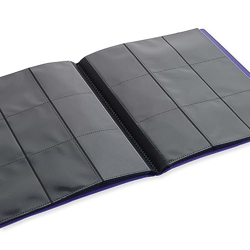 Vault X 9 Pocket Standard Strap Binder, Holds 360 Trading Cards in 20 Side-Loading Pages (Purple) - Image 5