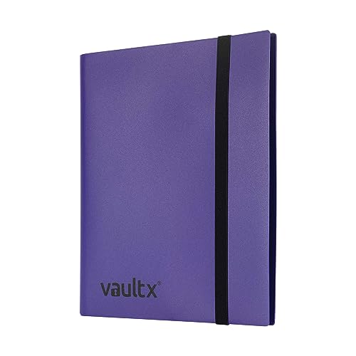 Vault X 9 Pocket Standard Strap Binder, Holds 360 Trading Cards in 20 Side-Loading Pages (Purple) - Image 3