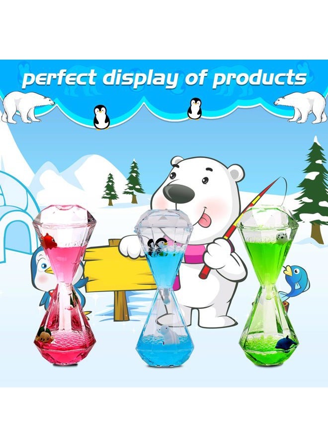 XINBAOHONG Liquid Motion Bubbler for Kids and Adults Hourglass Liquid Bubbler Timer for Sensory Play Fidget Toy Stress Management Desk Decor(Blue) - Image 2