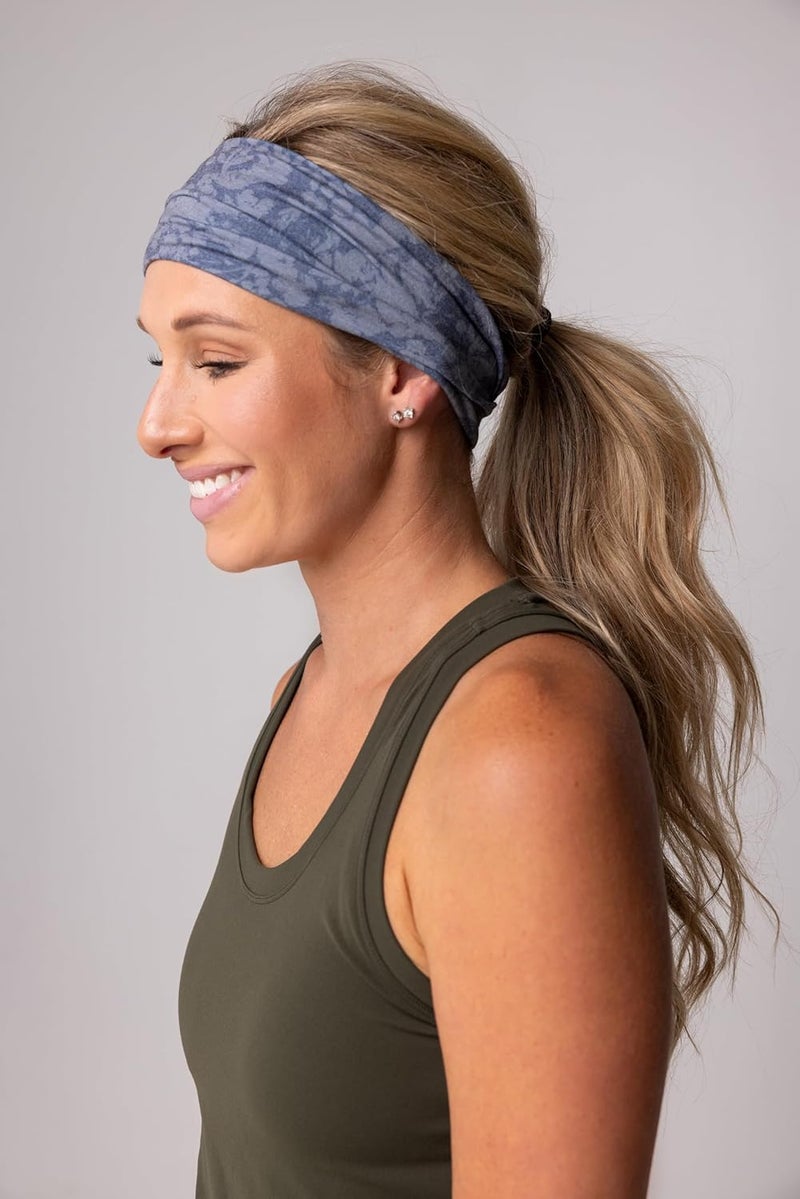 Maven Thread 4" Wide Workout Headbands for Women (2 Pack) – Non-Slip Sweatbands for Gym, Running & Yoga - Image 3