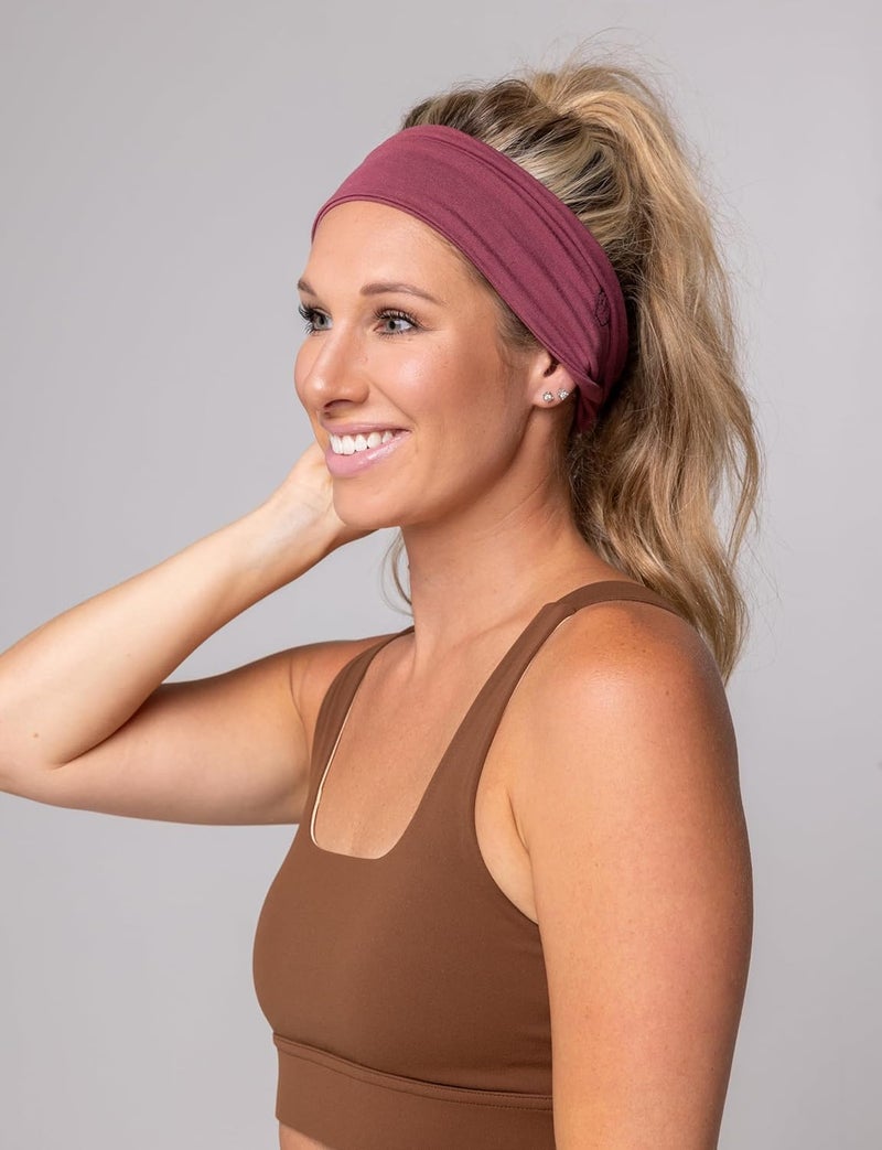 Maven Thread 4" Wide Workout Headbands for Women (2 Pack) – Non-Slip Sweatbands for Gym, Running & Yoga - Image 4
