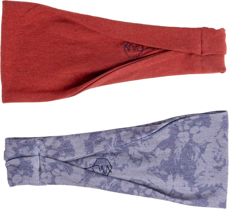 Maven Thread 4" Wide Workout Headbands for Women (2 Pack) – Non-Slip Sweatbands for Gym, Running & Yoga - Image 1