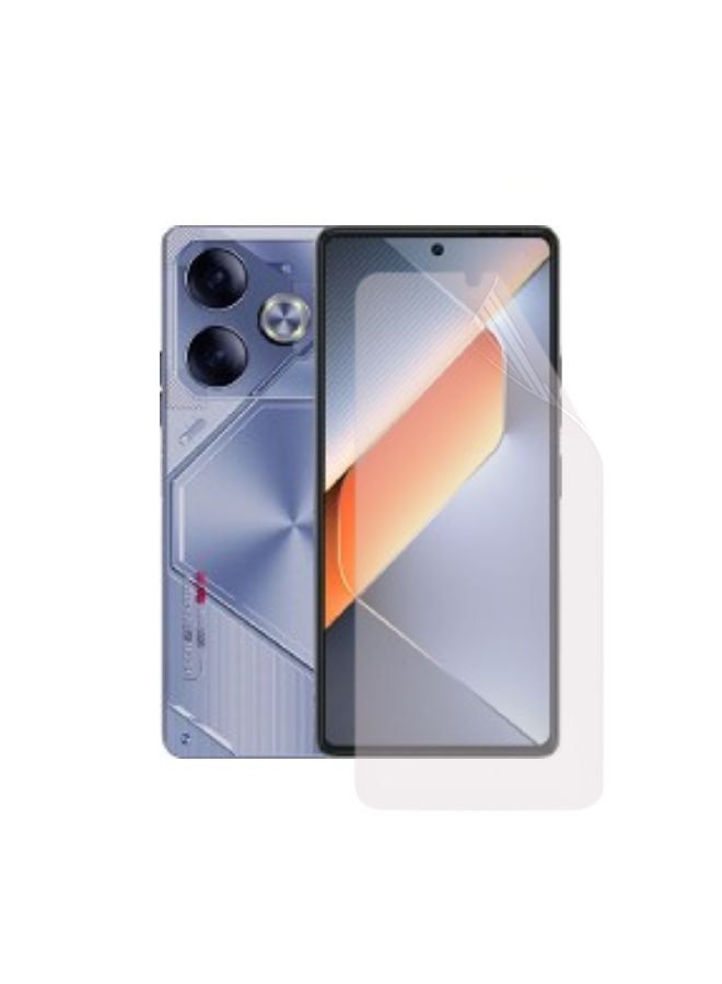 Premium Clear Hydrogel Screen Protector Compatible with Tecno Pova 6  - Image 1
