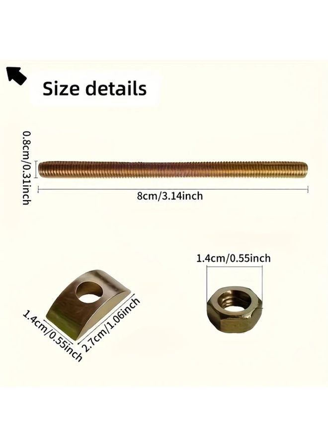 12pcs Furniture Fastening Connectors Table Top Fasteners Countertop Flip Joint Bed Connecting Kit - Image 3