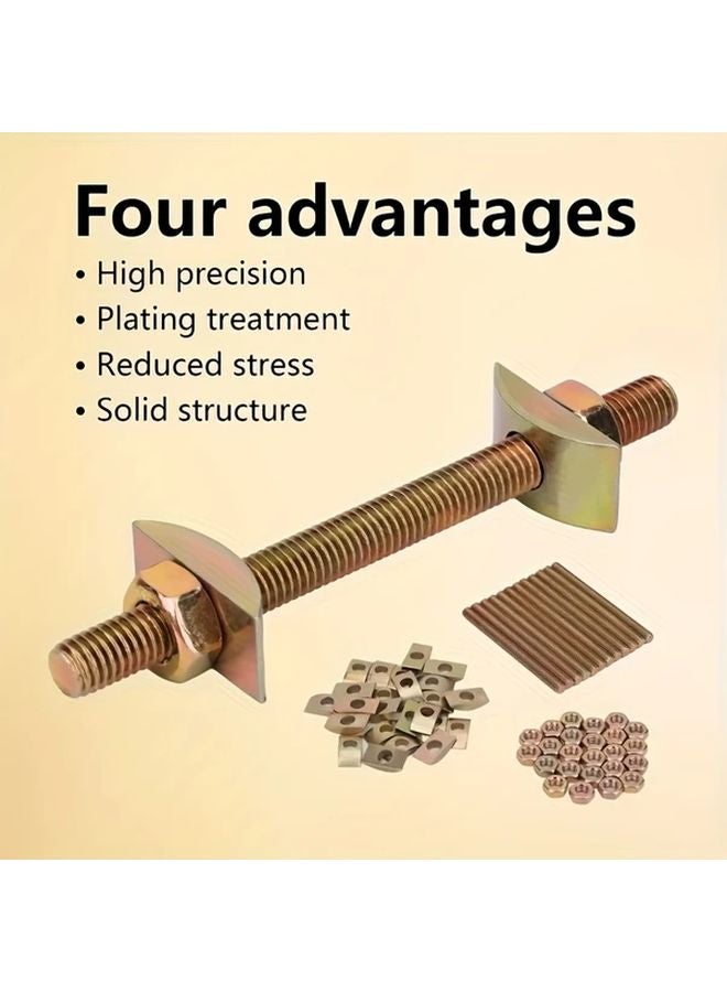 12pcs Furniture Fastening Connectors Table Top Fasteners Countertop Flip Joint Bed Connecting Kit - Image 5