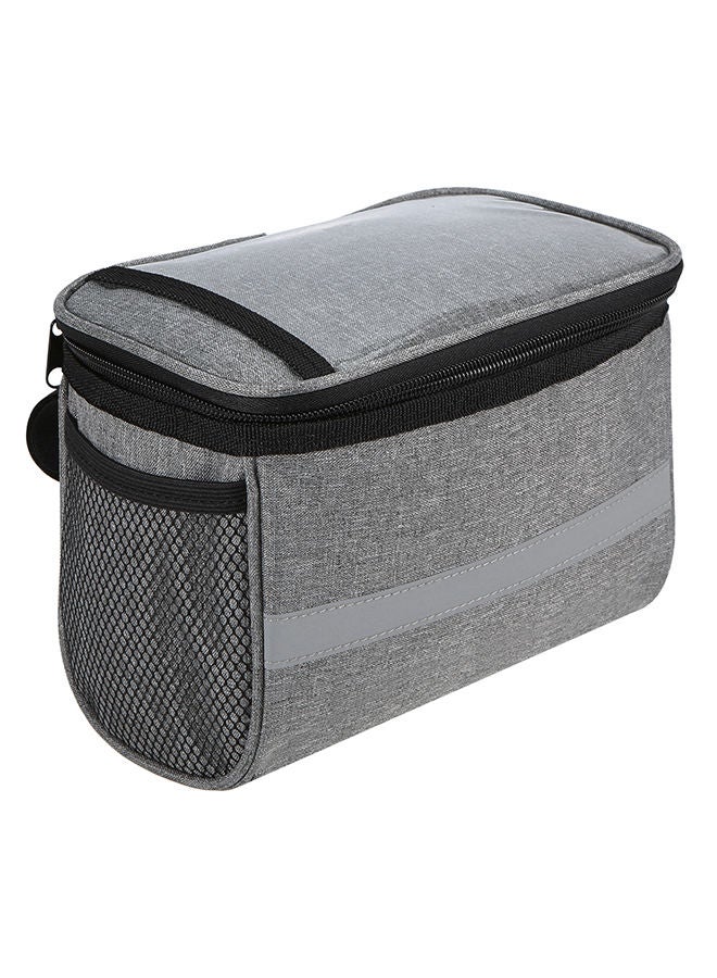 NIBEMINENT Basket Pannier Cooler Bag With Reflective Strip - Image 3