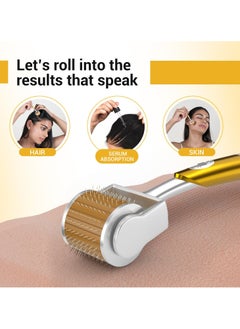 BTFMEI Skin Roller for Hair Beard Facial , Derma Roller, 1.5 Mm 540 Luxury Titanium Micro Needling Roller, Ideal for Men or Women to Keep Your Skin Young and Fresh, Perfect for Head and Beard Hair Growth Beauty Tool  - Image 2
