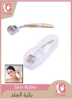 BTFMEI Skin Roller for Hair Beard Facial , Derma Roller, 1.5 Mm 540 Luxury Titanium Micro Needling Roller, Ideal for Men or Women to Keep Your Skin Young and Fresh, Perfect for Head and Beard Hair Growth Beauty Tool  - Image 1