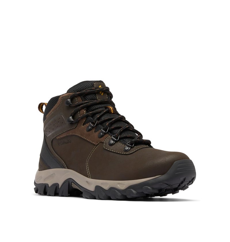 Columbia Mens Newton Ridge Plus II Waterproof Hiking Boot, Cordovan/Squash, 11 - Image 1