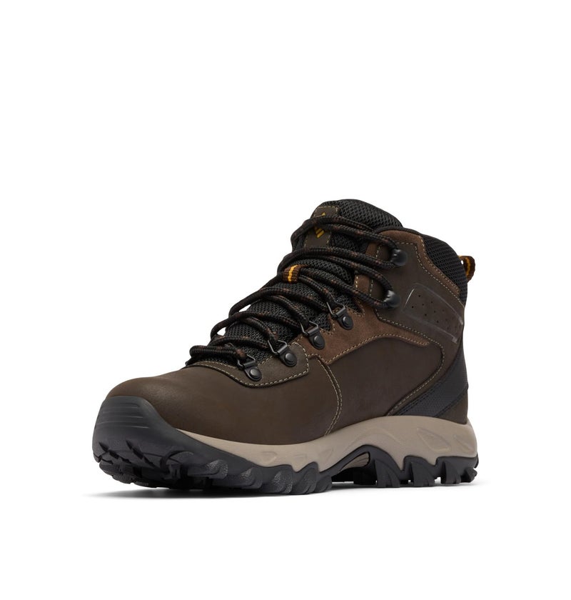 Columbia Mens Newton Ridge Plus II Waterproof Hiking Boot, Cordovan/Squash, 11 - Image 4