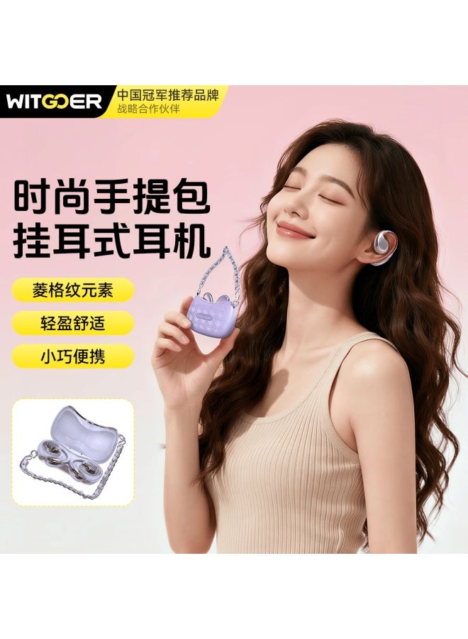 Witgoer Latest Bluetooth Earphones Wireless Ear-hook Style Non-bone Conduction Noise-cancelling Long Battery Life Sports Running Earbuds For Women - Image 1