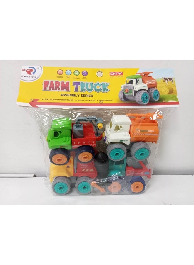 TOY GARDEN 4-in-1 Farm Truck Assemble Toy Car – DIY Construction Vehicle Set for Kids, Detachable Parts, Educational & Fun Toy  - Image 5