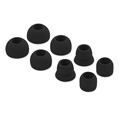 Sqrmekoko 8pcs Replacement Eartips Earbuds Eargels for Beats by dr dre Powerbeats 2 Powerbeats 3 Powerbeats Wireless Stereo Earphones Black - Image 1