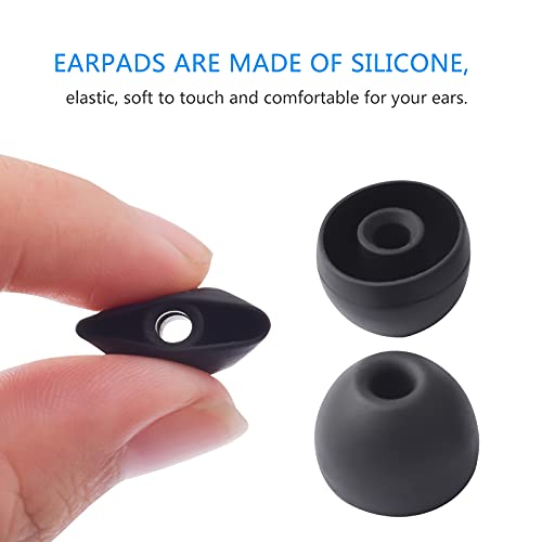 Sqrmekoko 8pcs Replacement Eartips Earbuds Eargels for Beats by dr dre Powerbeats 2 Powerbeats 3 Powerbeats Wireless Stereo Earphones Black - Image 3