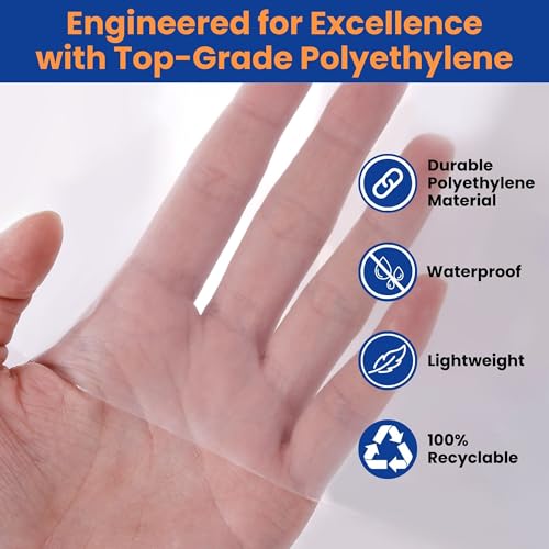 VICMORE 2 Pack Queen Mattress Bags for Moving, Storage & Disposal – Clear Heavy-Duty Plastic Covers, Tear-Resistant & Dustproof, Recyclable (Fits Queen Beds) - Image 4